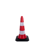 Kauçuk Tabanlı Trafik Konisi 50 cm