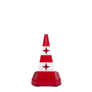 Kedi Gözlü Trafik Konisi Kırmızı